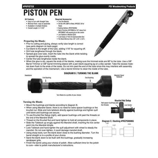 Piston Ballpoint Click Pen Kits