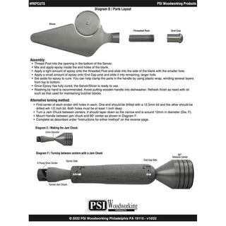 Pizza Cutter Slicer & Server Kit - 3 In 1