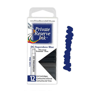 Private Reserve Ink Cartridges - DC Supershow Blue