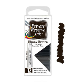 Private Reserve Ink Cartridges - Ebony Brown