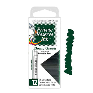 Private Reserve Ink Cartridges - Ebony Green