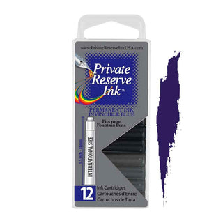 Private Reserve Ink Cartridges - Invincible Blue