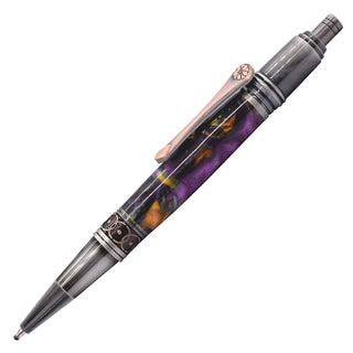 ProX Art Deco CLICK Pen Kits. Gun Metal & Gun Metal with a Copper Clip
