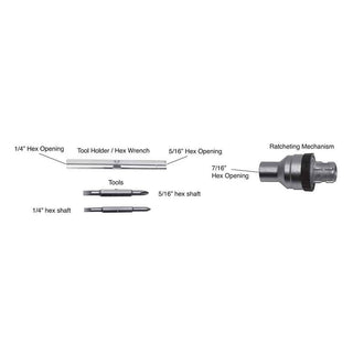 Ratcheting Screwdriver Kit - 7 Functions