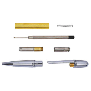 Regency Ballpoint Pen Kits. Chrome and Satin Chrome Parts