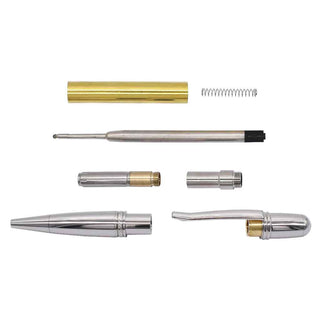 Regency Ballpoint Pen Kits. Polished Satinless Steel Parts