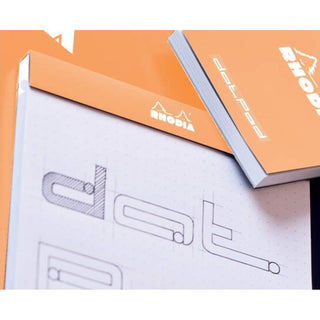Rhodia Color N16 Dot Pad - Top Staplebound 6 x 8 1/4 (Black)