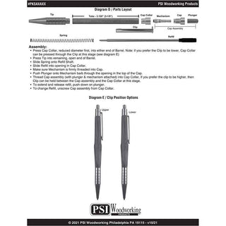 Saxa EDC Click Pen Kits