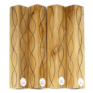 Segmented Serpentine Pen Blanks - Yew #01-04C