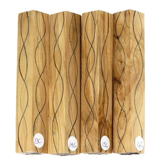 Segmented Serpentine Pen Blanks - Yew #13-16C