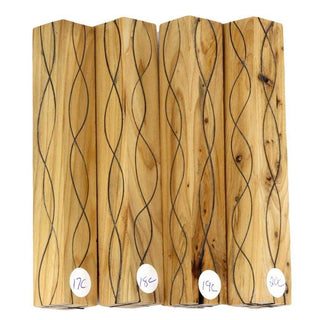 Segmented Serpentine Pen Blanks - Yew #17-20C