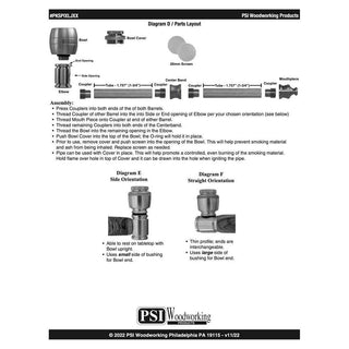 Smoking Pipe XL Starter Set (Jumbo Bowl) - 3 Kit Starter