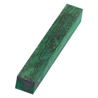 Spalted Tamarind Pen Blank - Green Stabilized