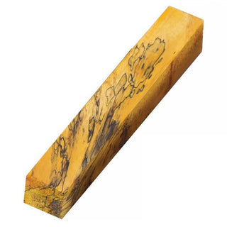 Spalted Tamarind Pen Blank - Stabilized Yellow