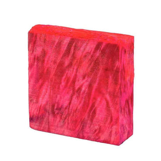 Stabilized Ring Blank - Box Elder Burl Dyed Pink