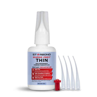 Starbond Super Fast Thin CA Glue. 1 oz bottle.