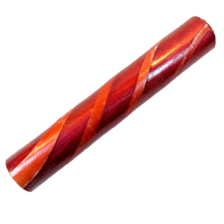 Super Spiral Pen Blank - 3 Flared Spiral Burgundy & White