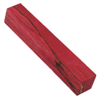 Terry's Stabilized Sycamore Pen Blanks #7 - Dyed Red