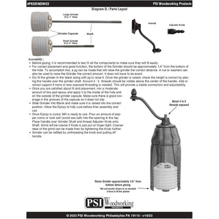 Windsor EZ Assemble Salt/Peppermill Kits - 5 & 7 in.