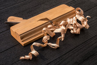 Wood Shavings on a work bench