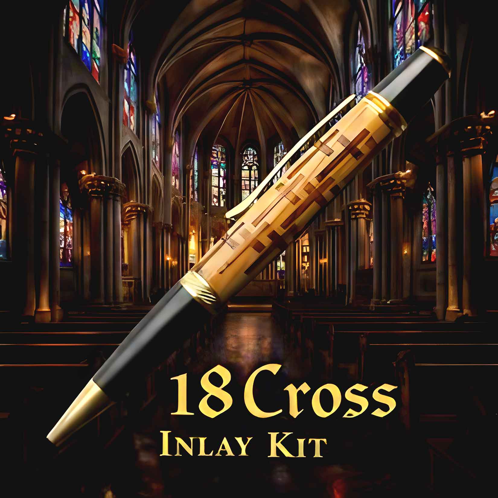 CARVER CREST INT’L INC LIMITED EDITION 18 Cross Laser Inlay Kit | ExoticBlanks