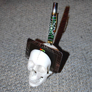 3D Printed Skull Business Card & Pen Holder