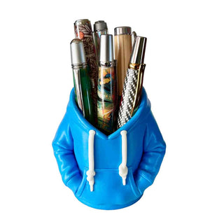 3D printed hoodie pen holder by John U. Blue With Pens