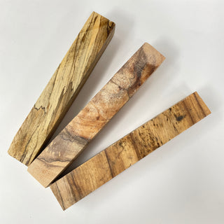 Spalted Stabilzed Mystery Wood Pen Blanks