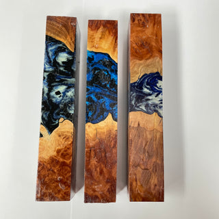 Aussie Burl Hybrid Pen Blanks - 3 Packs (Sets 1-3)