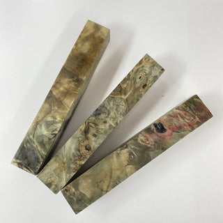 Dyed Stabilized Mystery wood Pen blanks