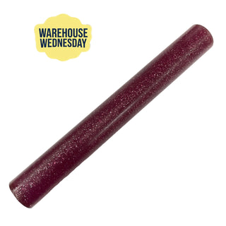 Long Acrylic Handle Blanks - Transparent Magenta Glitter