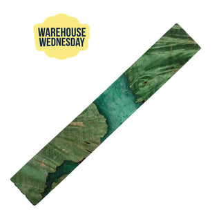 Hybrid Pen Blanks - Green with Dyed Maple