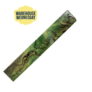 Green Dyed Spalted Tamarind Pen Blanks