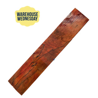 Orange Dyed Stabilized Spalted Maple Pen Blanks