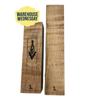 Curly Maple Masonic Pen Blank