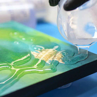 Alumilite Amazing Clear Cast Plus epoxy resin UV resistant. Pouring