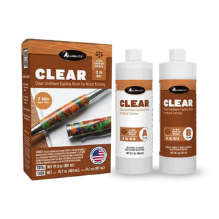 Alumilite Clear casting resin for woodturning. 2 lb