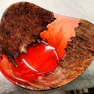 Alumilite Clear Slow casting resin Cast into a bowl