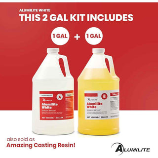 Alumilite White Casting Resin - 2 Gallon Kit
