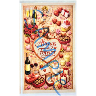 John’s Always and Forever clear cast Valentine’s pen blank. Flat Image