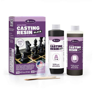 Alumilite Amazing Casting Resin opaque urethane. 16 oz Black