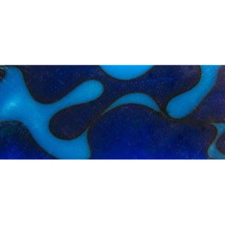 Aqua Blue & Black Swirl Acrylic Pen Blank AA-32