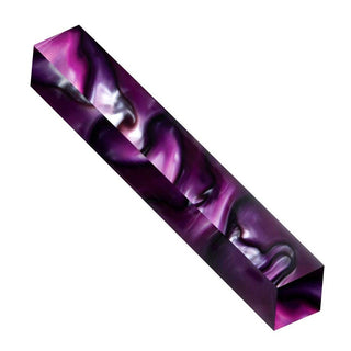 Aquabright Pen Blank - Swirl Purple & Silver
