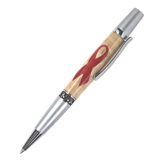 Awareness Ribbon Ballpoint Pen Kits Shown with a Ribbon laser inlay kit