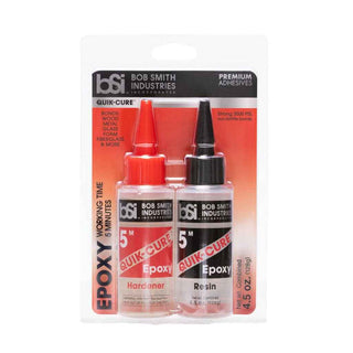 Bob Smith Industries BSI QUIK-CURE 5 Minute Epoxy 4.5 oz resin and hardener adhesive set.