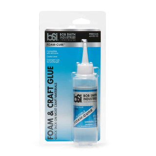 Bob Smith Industries BSI FOAM-CURE 4 oz crystal-clear flexible foam and craft glue for EPP, EPO, wood, plastic and model-making projects