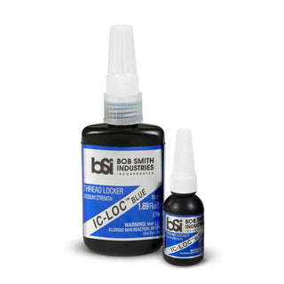 BSI IC-LOC Blue thread locker available in 10 ml and 50 ml sizes for pen making and woodworking projects