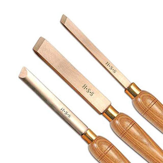 Benjamins Best HSS Skew Chisels Woodturning Set- (3 Piece)