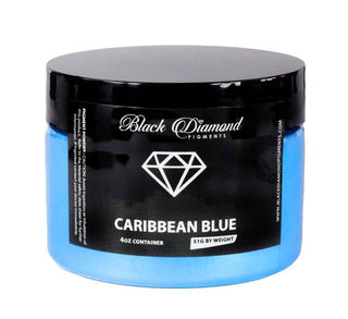 Black Diamond Pigments Caribbean Blue container on a white background