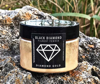Black Diamond Pigments Jar. Diamond Gold